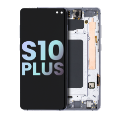 OLED Assembly With Frame Compatible For Samsung Galaxy S10 Plus (Service Pack) (Prism White)