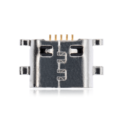 Charging port soldering required - 05 Pin - Micro B - 4 Anchor Points (C098)