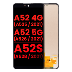 OLED Assembly Without Frame Compatible For Samsung Galaxy A52 4G (A525 / 2021) / A52 5G (A526 / 2021) / A52S 5G (A528 / 2021) (6.36") (Aftermarket Plus) (All Colors)