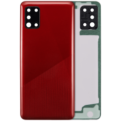 Back Cover With Camera Lens Compatible For Samsung Galaxy A31 (A315 / 2020) (Aftermarket Plus) (Prism Crush Red)