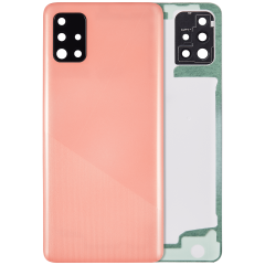 Back Cover With Camera Lens Compatible For Samsung Galaxy A51 4G (A515 / 2019) (Aftermarket Plus) (Prism Crush Pink)