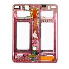 Mid-Frame Housing For Samsung Galaxy S10 (With Small Parts) (Cardinal Red)