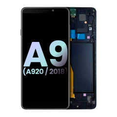 OLED Assembly With Frame Compatible For Samsung Galaxy A9 (Service Pack) (A920 / 2018) (Black)