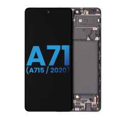 LCD Assembly With Frame (Without Finger Print Sensor) Compatible For Samsung Galaxy A71 (A715 / 2020) (Aftermarket: Incell) (All Colors)