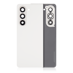 Back Cover Glass With Camera Lens Compatible For Samsung Galaxy Z Fold 5 5G (F946) (Cream)