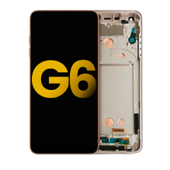 LCD Assembly With Frame Compatible For LG G6 (Refurbished) (Terra Gold)
