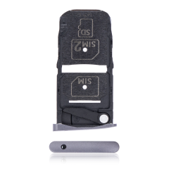 Sim Tray Compatible For Motorola Moto Z Force Droid (XT1650-02 / 2016) (Black)