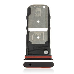 Single Sim Card Tray Compatible For Motorola Edge 5G (XT2063 / 2020) (Smokey Sangria)