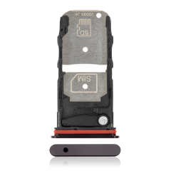 Single Sim Card Tray For Motorola Edge Plus 5G (XT2061 / 2020) (Black)