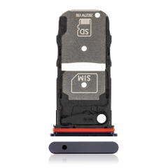 Single Sim Card Tray Compatible For Motorola Edge Plus 5G (XT2061-3 / 2020) (Deep Indigo / Blue)