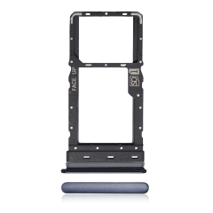 Single Sim Card Tray Compatible For Motorola Moto G Stylus 6.8" (XT2115 / 2021) (Aurora Black)