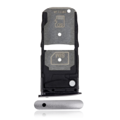 Single Sim Card Tray For Motorola Moto Z4 (XT1980 / 2019) (Frost White)
