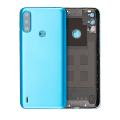 Back Cover Compatible For Motorola Moto E7 Power (XT2097-6 / 2021) (Tahiti Blue)