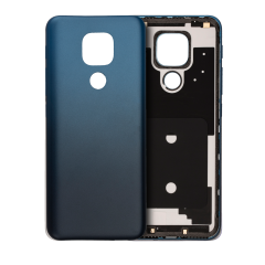 Back Cover Compatible For Motorola Moto E7 Plus (XT2081 / 2020) (Navy Blue)