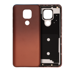 Back Cover Compatible For Motorola Moto E7 Plus (XT2081 / 2020) (Amber Bronze)