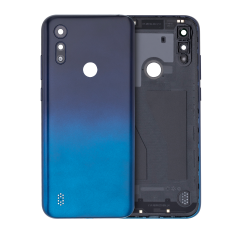 Back cover Glass For Motorola Moto E6S (XT2053 / 2020) (Peacock Blue)
