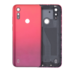 Back cover Glass For Motorola Moto E6S (XT2053 / 2020) (Sunrise Red)