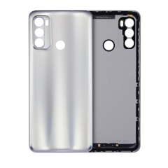 Back Cover Compatible For Motorola Moto G40 Fusion (XT2147-1 / 2021) (Silver)