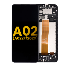LCD Assembly With Frame Compatible For Samsung Galaxy A02 (A022 / 2020) (Refurbished) (All Colors)