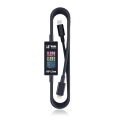 AV Line Pro Fast Power Amp Voltage Diagnostic Cable (Lighting to USB)