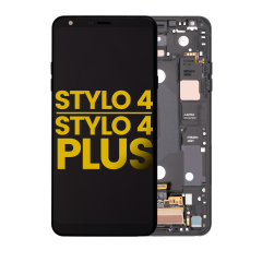 LCD Assembly With Frame Compatible For LG Stylo 4 / Stylo 4 Plus (Refurbished) (Aurora Black)