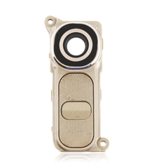 Back Camera Lens With Power / Volume Buttons Compatible For LG G4 (Gold)