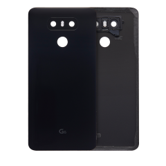 Back Cover With Adhesive Pre-Installed Compatible For LG G6 (Astro Black)