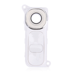 Back Camera Lens With Power / Volume Buttons Compatible For LG G4 (White)