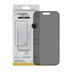 Casper Pro Edge Tempered Glass Compatible For iPhone 15 Pro Max (Retail Pack) (Privacy)