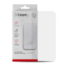 Casper Pro Tempered Glass Compatible For iPhone 15 Pro Max (Retail Pack) (Clear)