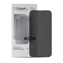 Casper Pro Tempered Glass Compatible For iPhone 15 Pro Max (10 Pack) (Privacy)