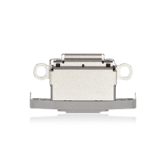 Charging Port Only Compatible For iPhone 15 Pro / 15 Pro Max (White Titanium) (10 Pack)