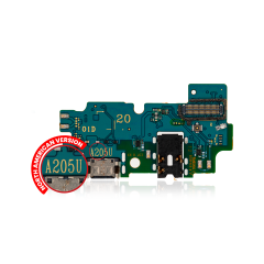 Charging Port With Board Compatible For Samsung Galaxy A20 (A205U / 2019) (PART# GH96-12538A) (North American Version)