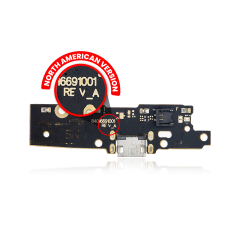 Charging Port Board (With Finger Sensor) Compatible For Motorola E4 (XT1764 / XT1767 / XT1768 / 2017) (PART # 84016691001) (North American Version / Rev_A)
