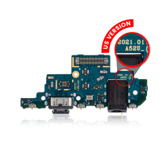 Charging Port With Headphone Jack Compatible For Samsung Galaxy A52 / 5G (A525 / A526 / 2021) (North American Version)