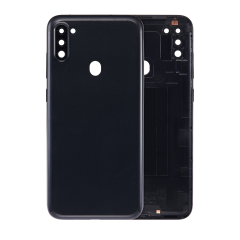 Back Cover With Camera Lens Compatible For Samsung Galaxy A11 (A115 / 2020) (International Version) (Aftermarket Plus) (Black)