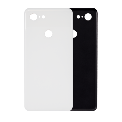Back cover Glass Compatible For Google Pixel 3 (White)