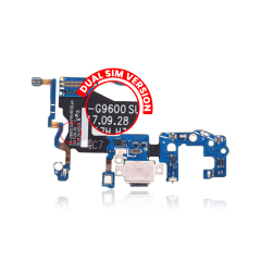 Charging Port With Flex Cable Compatible For Samsung Galaxy S9 (G9600) (Dual Sim Version)