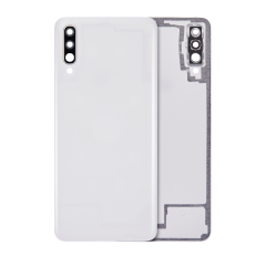 Back cover Glass Compatible For Samsung Galaxy A70 (A705 / 2019) (Aftermarket Plus) (White)