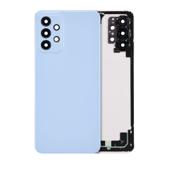 Back cover Glass Compatible For Samsung Galaxy A23 (A235 / 2022) (Aftermarket Plus) (Blue)