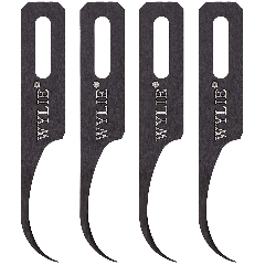 Scalpel blade - Side Glue Removal (Wylie WL-365E Model-C) (4 Piece Set)