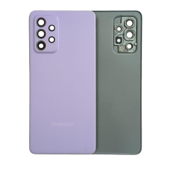 Back Cover Glass With Camera Lens Compatible For Samsung Galaxy A52 (Service Pack) (Awesome Violet)