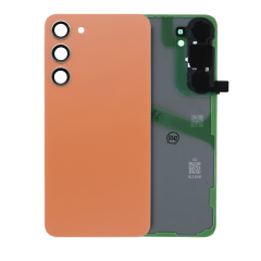 Back Cover Glass With Camera Lens For Samsung Galaxy S24 Plus (Service Pack) (Sandstone Orange)