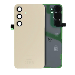 Back Cover Glass With Camera Lens For Samsung Galaxy S24 Plus (Service Pack) (Amber Yellow)