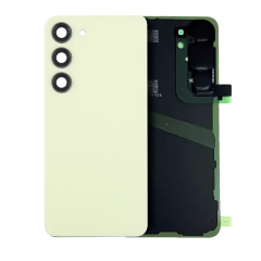 Back Cover Glass With Camera Lens For Samsung Galaxy S24 (Service Pack) (Amber Yellow)