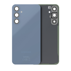 Back Cover Glass With Camera Lens Compatible For Samsung Galaxy S23 FE (Service Pack) (Blue)