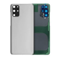 Back Cover Glass With Camera Lens For Samsung Galaxy S20 Ultra (Service Pack) (Cosmic White)