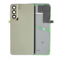 Back Cover Glass With Camera Lens Compatible For Samsung Galaxy S21 FE (Service Pack) (Olive)