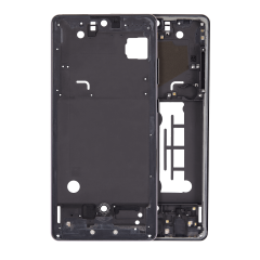 Mid Frame Compatible For Samsung Galaxy A71 5G UW (A716V / 2020) (Prism Crush Black)