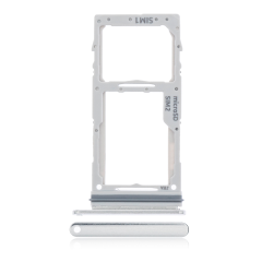 Dual Sim Card Tray Compatible For Samsung Galaxy S10 Lite (Prism White)